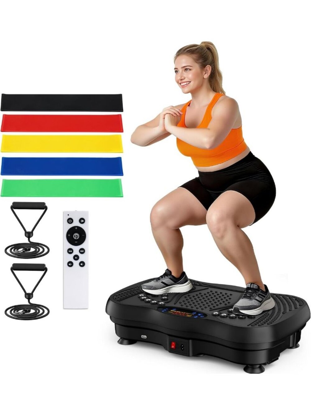 Vibration Plate Workout Machine, 130 Levels for Weight Loss & Lymphatic